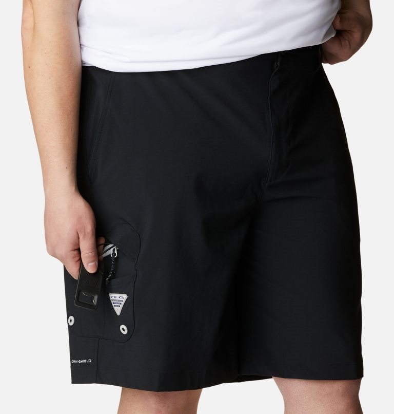 Men's Columbia PFG Terminal Tackle Shorts Black | Plus Size CA-EA1L0